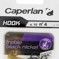 FISHING TREBLE HOOK BLACK NICKEL