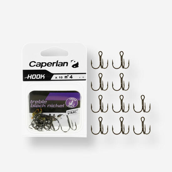 Ancorette pesca HOOK TRIPLE BLACK NICKEL