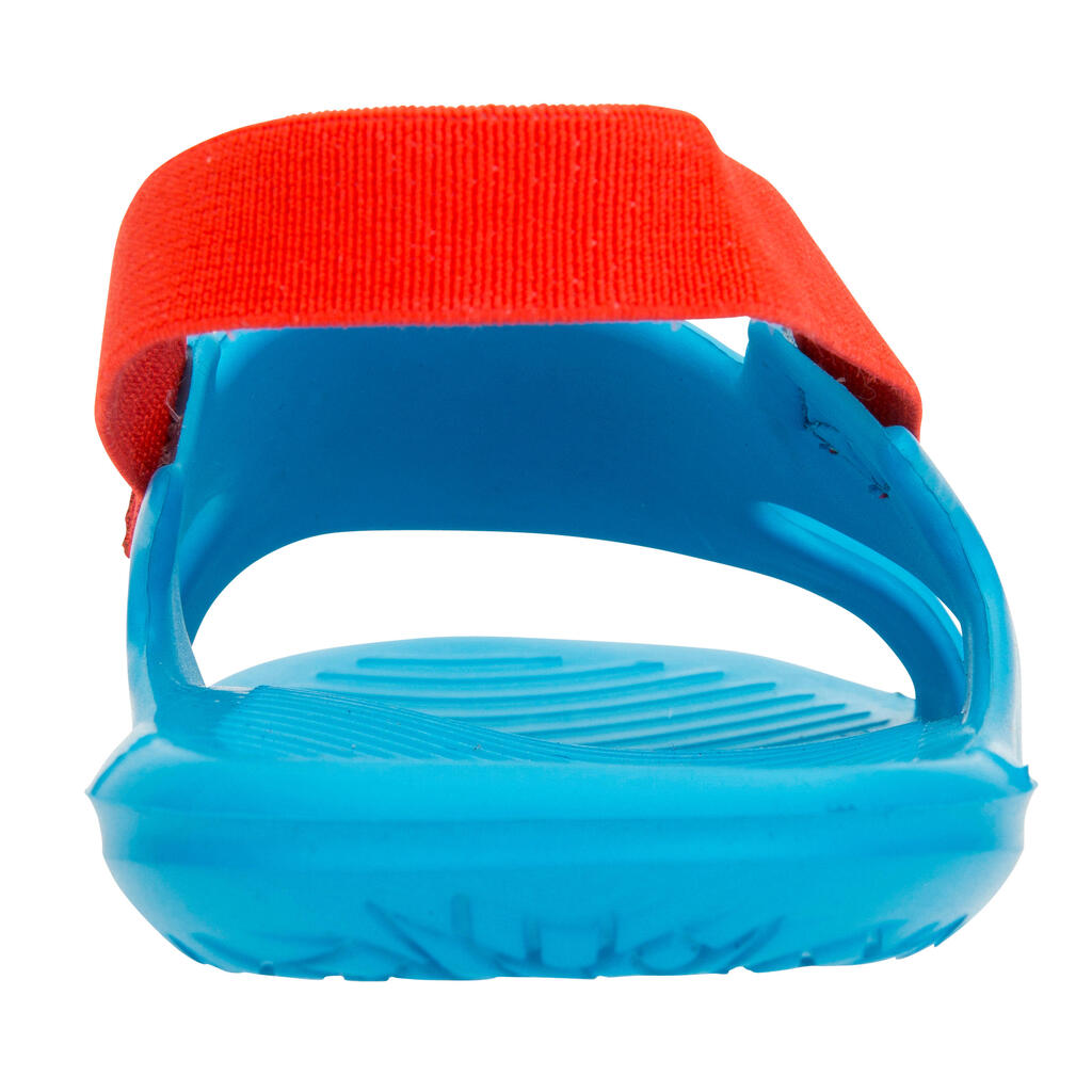 Kids' Pool Sandal SLAP 100 BASIC - Blue/Green