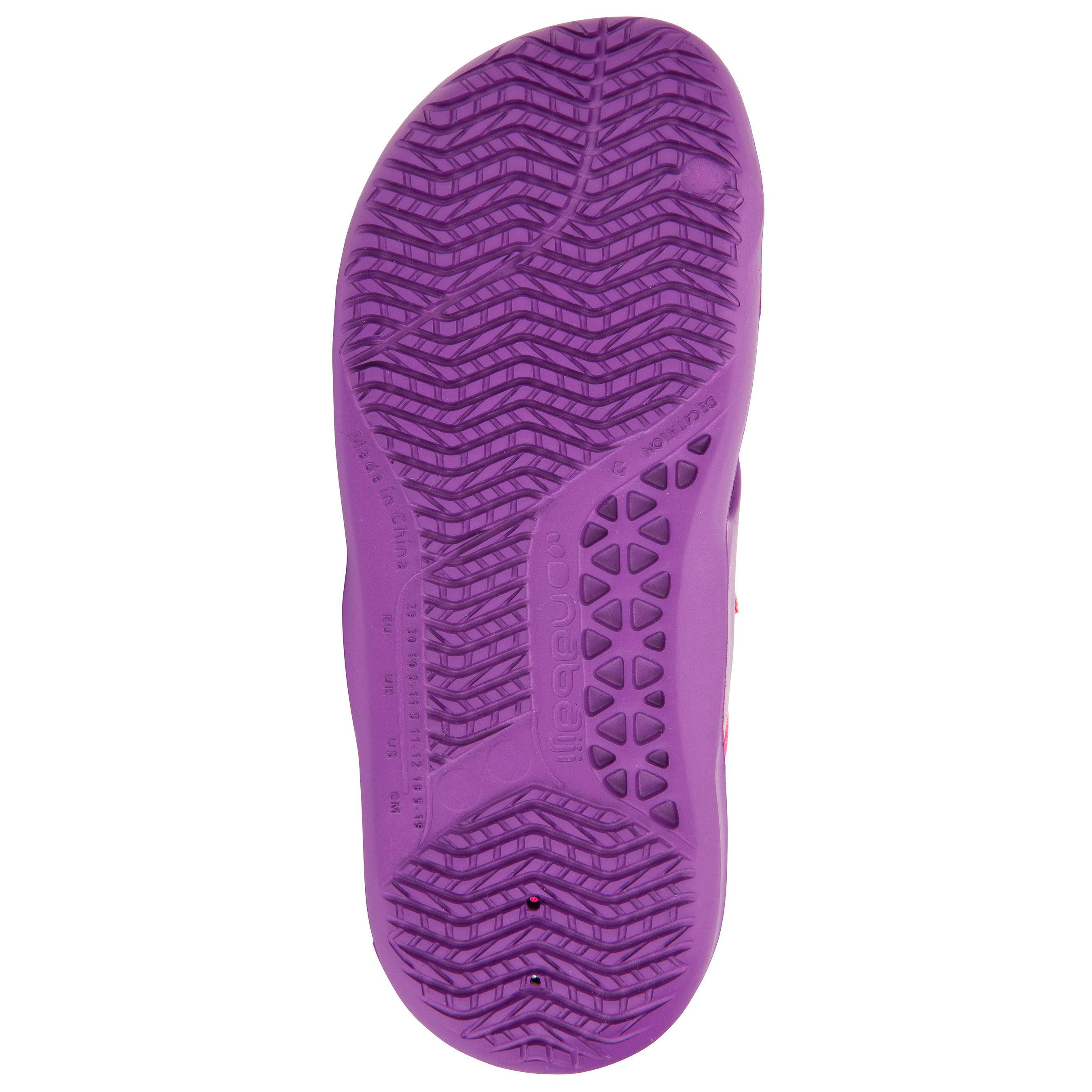 Kids' Pool Sandal SLAP 100 BASIC - Purple Pink 7/10