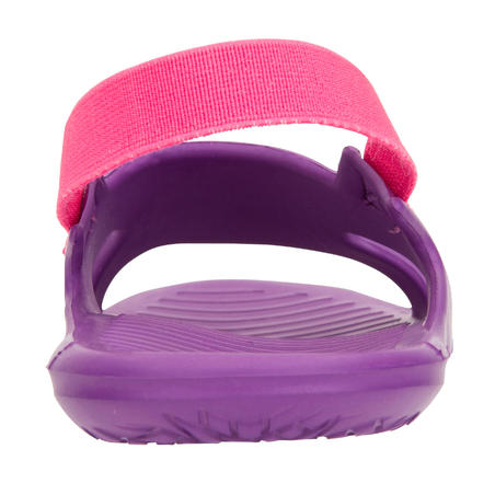 Сандалии для бассейна для детей фиолетово-розовые Slap 100 Basic