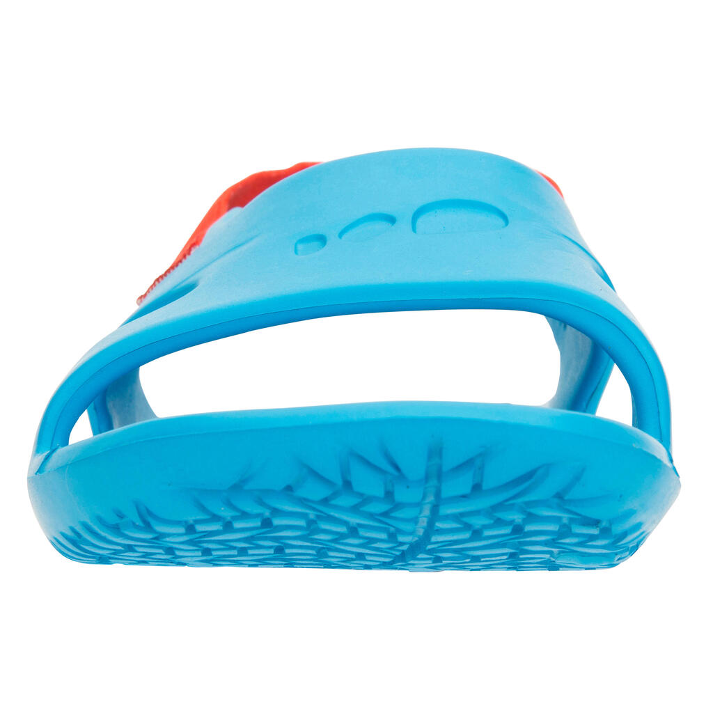 Kids' Pool Sandal SLAP 100 BASIC - Blue/Green