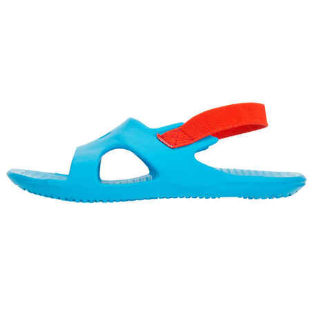Kids' Pool Sandal SLAP 100 BASIC- Blue Red