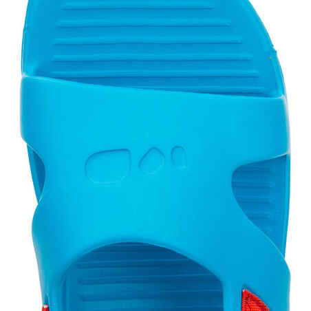 Kids' Pool Sandal SLAP 100 BASIC- Blue Red