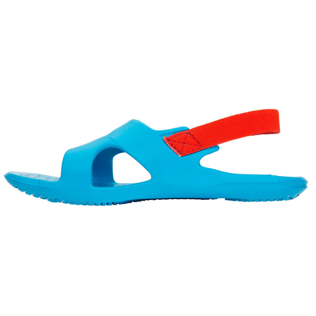 Kids' Pool Sandal SLAP 100 BASIC - Blue/Green