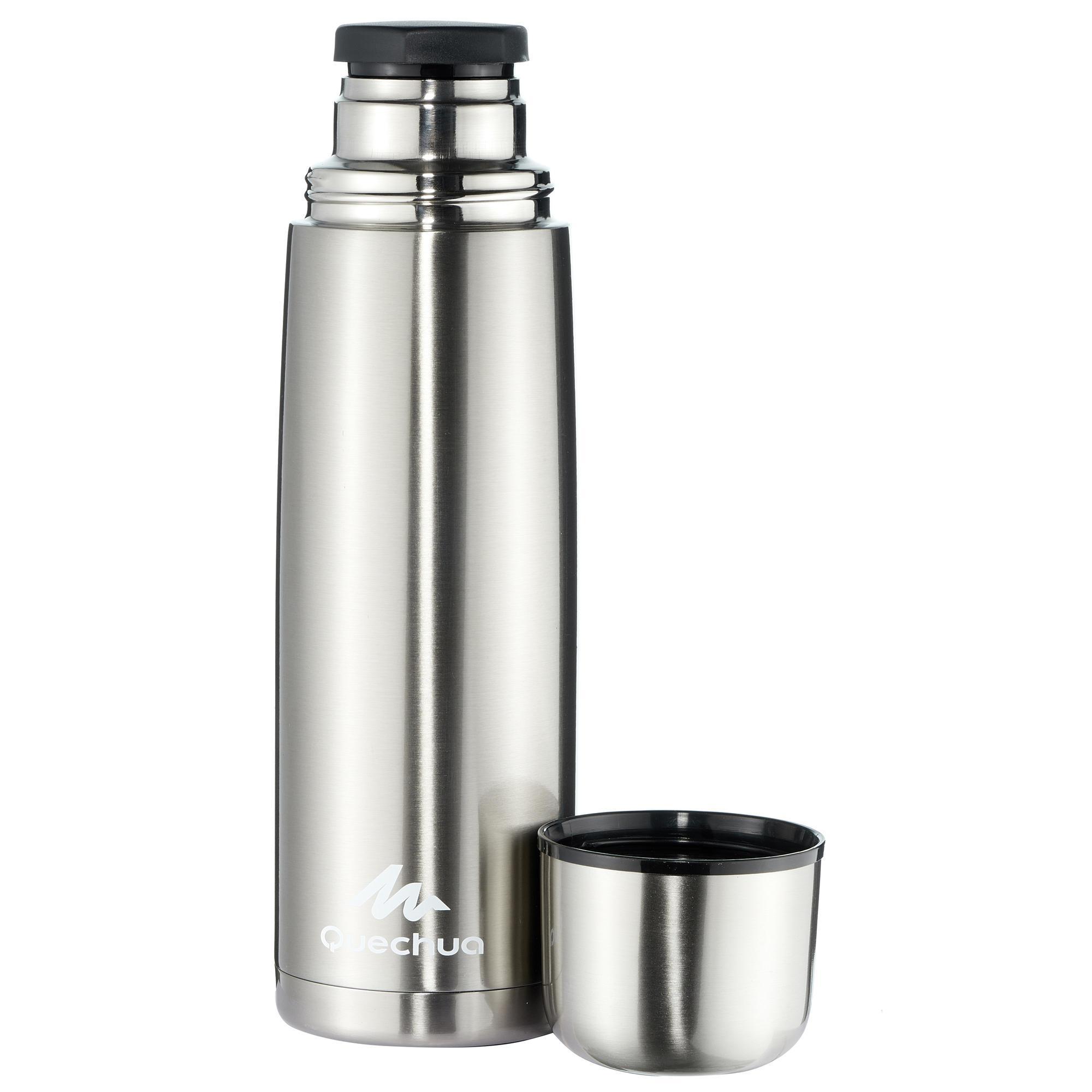 quechua stainless steel water bottle