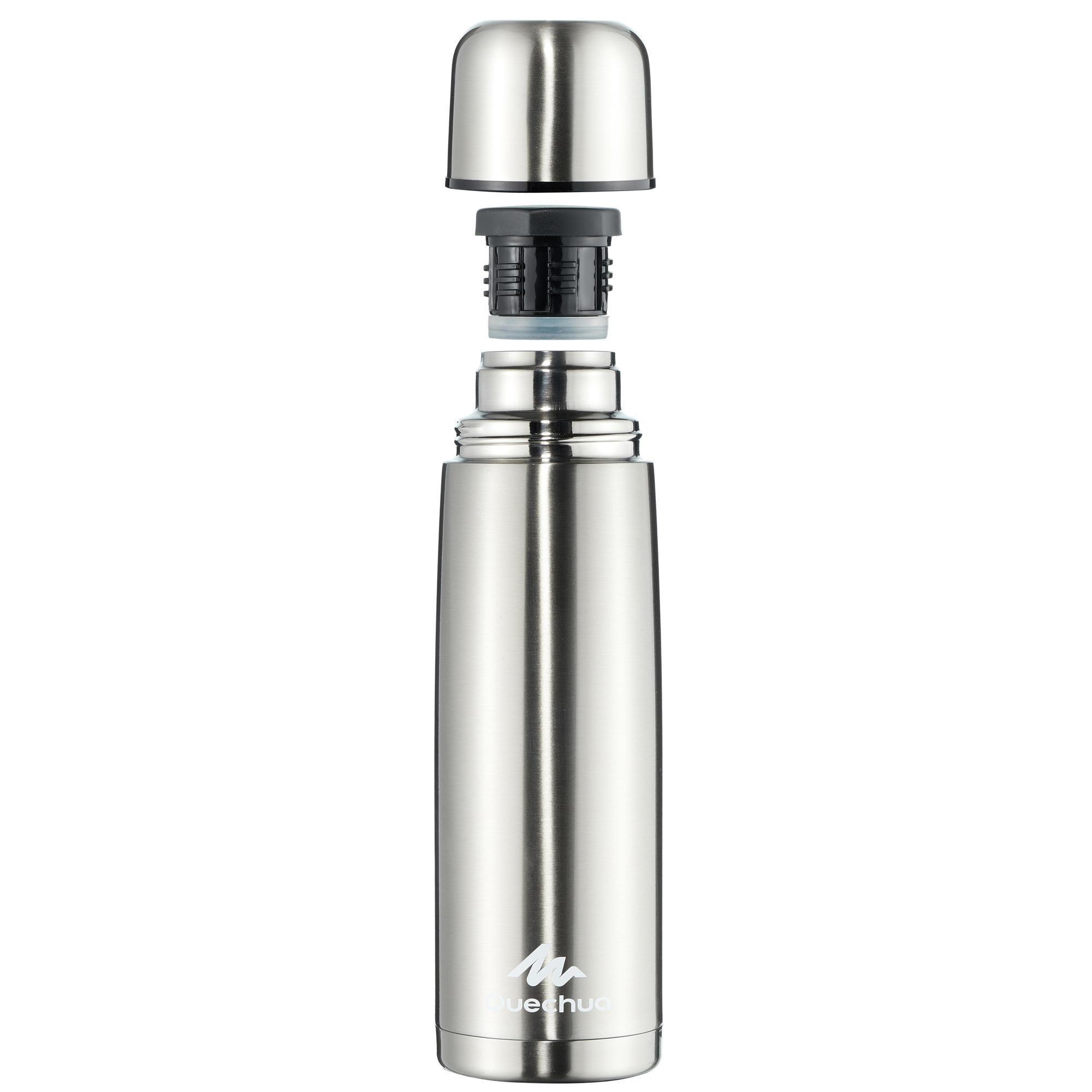 quechua stainless steel water bottle