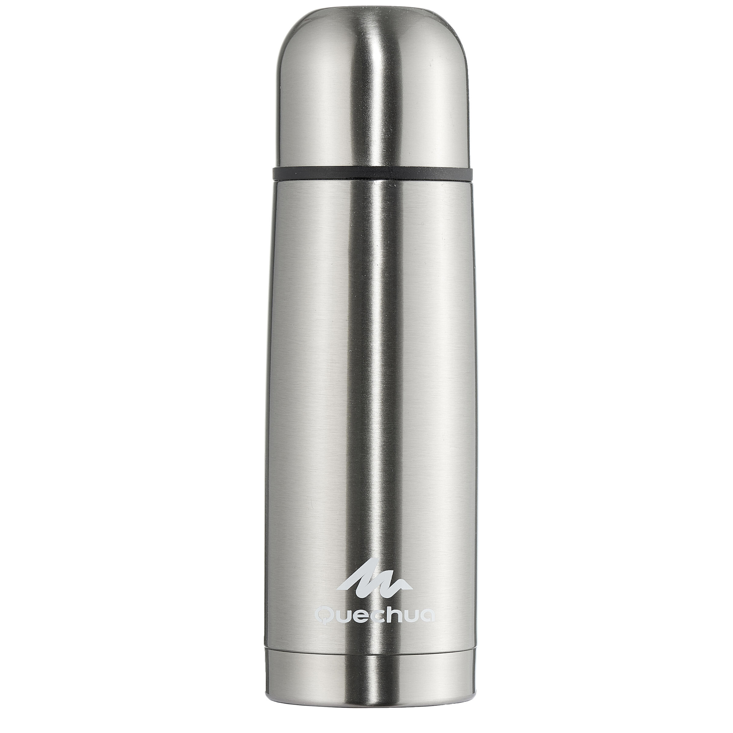 Stainless steel 0.7 L insulated bottle with cup for hiking - metal 1/10