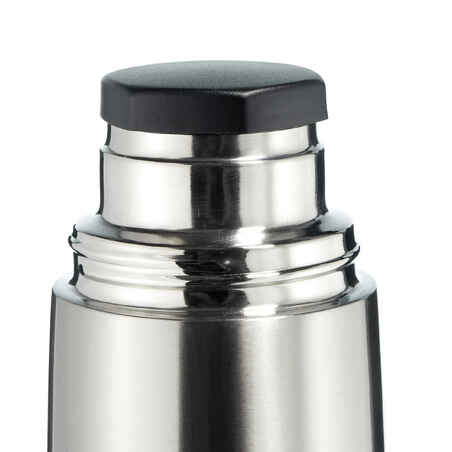 Stainless steel isothermal hiking bottle 1 litre metal