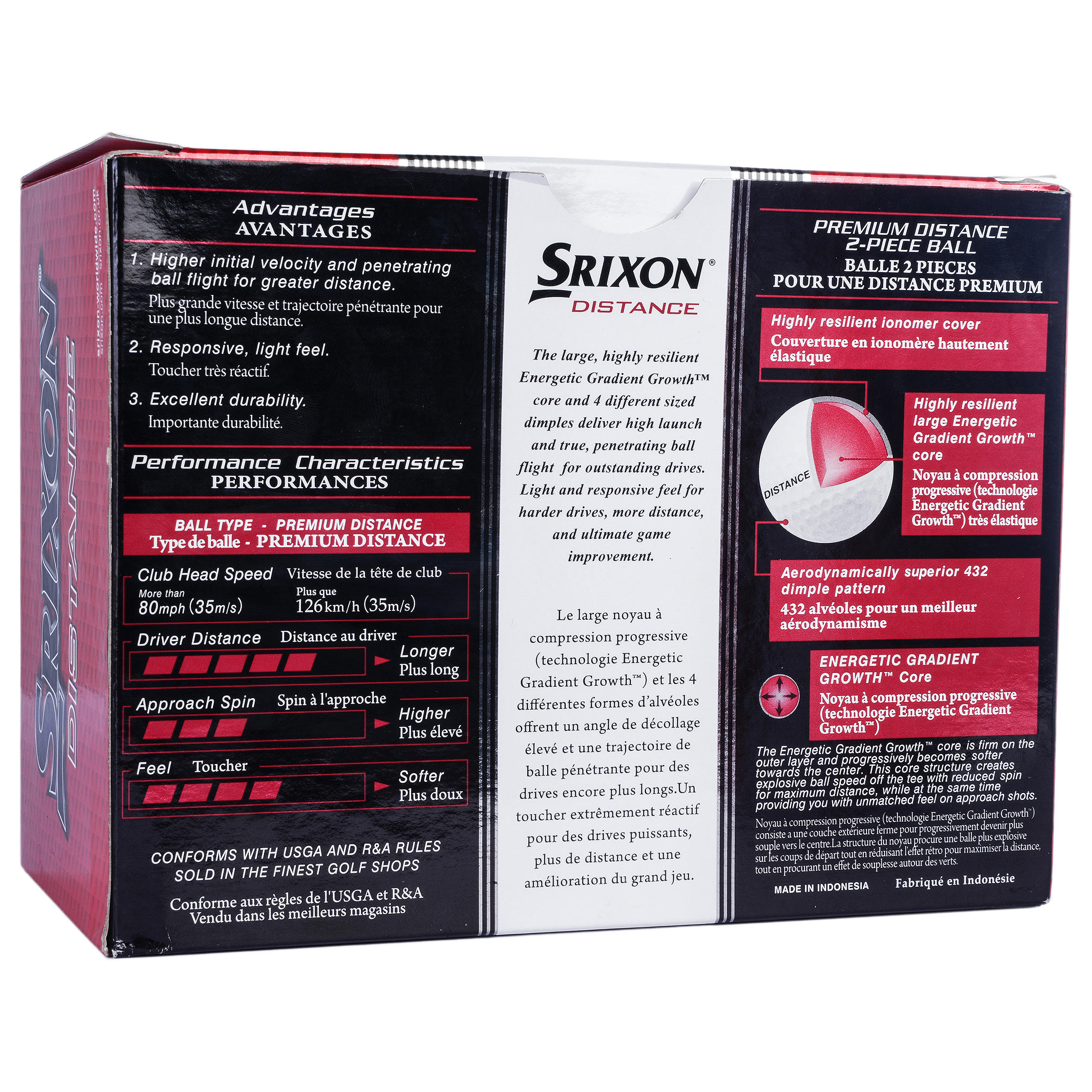 SRIXON Golfové loptičky BIPACK 24 ks - DISTANCE biele NO SIZE · záber 3