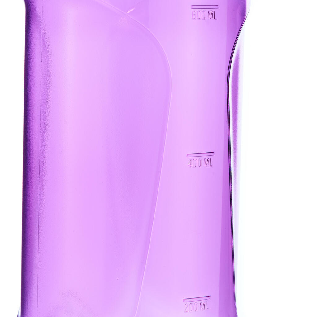 Gourde randonnée 500 bouchon ouverture rapide 0,8 litre plastique Tritan violet