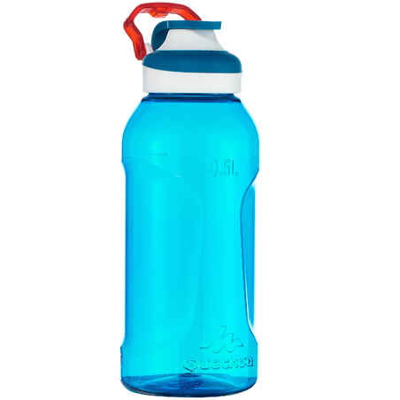 Gourde randonnée 500 bouchon ouverture rapide 0,5 litre plastique (Tritan) bleu