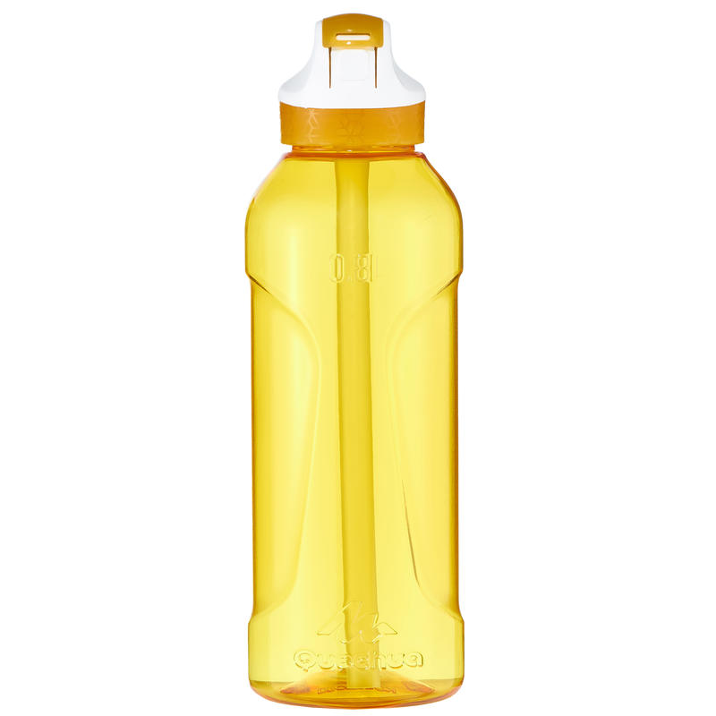 Hiking flask 900 instant stopper with pipette 0.8 litre Tritan yellow