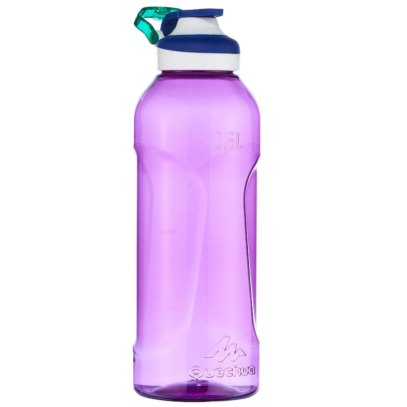 Gourde randonnée 500 bouchon ouverture rapide 0,8 litre plastique Tritan violet