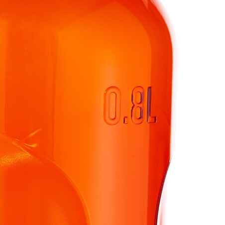 زجاجة 500 للتخييم بغطاء يسهل فتحه 0.8 لتر مصنوعة من البلاستيك - لون أحمر