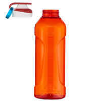 زجاجة 500 للتخييم بغطاء يسهل فتحه 0.8 لتر مصنوعة من البلاستيك - لون أحمر