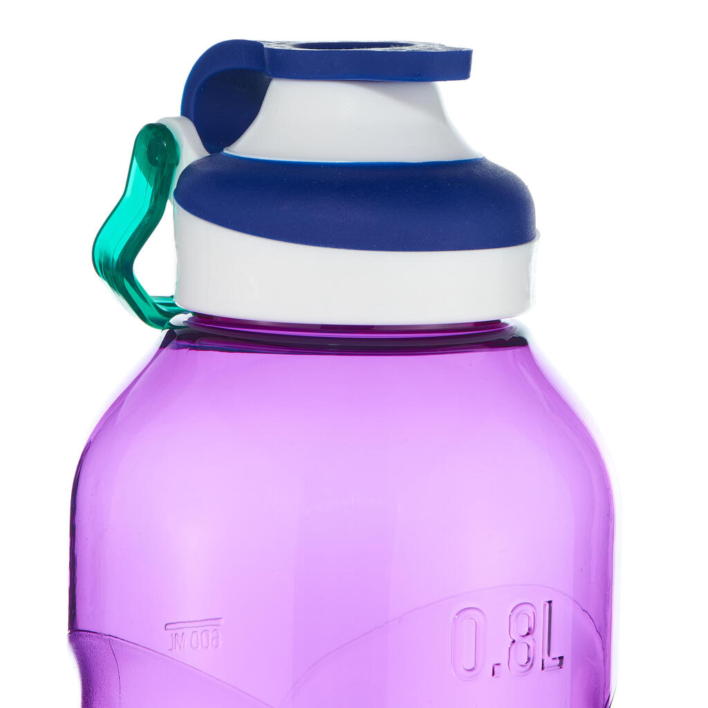 Gourde randonnée 500 bouchon ouverture rapide 0,8 litre plastique Tritan violet