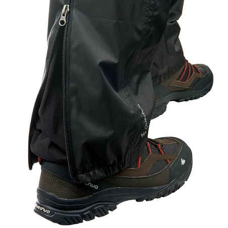Men's waterproof overtrousers NH500 - Black