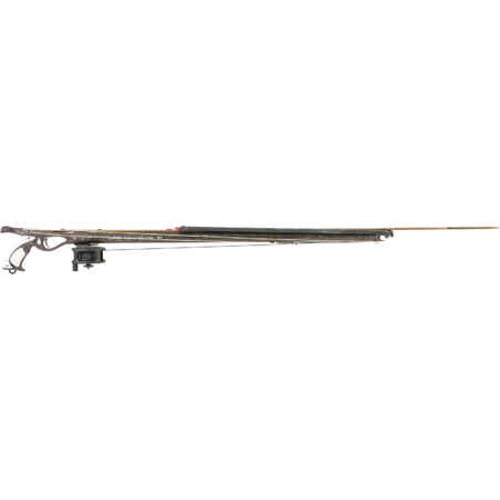 Cherokee camouflaged spearfishing speargun with reel (open muzzle) -  Décathlon