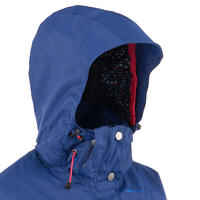 Arpenaz 300 Women's Waterproof Hiking Rain Jacket - Ink Blue