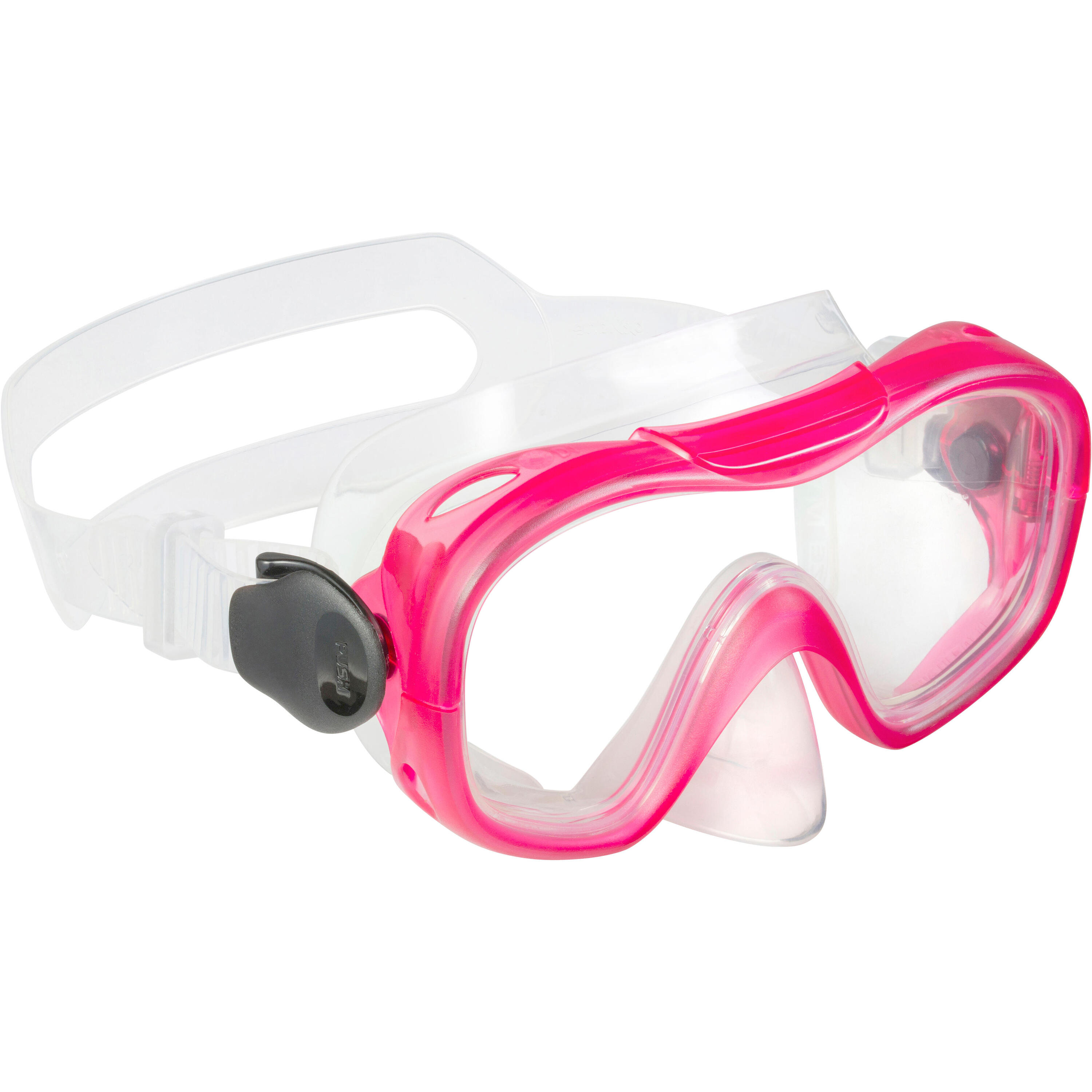 PMT 100 Adult Fins, Mask and Snorkel Snorkelling Set - Pink 2/18