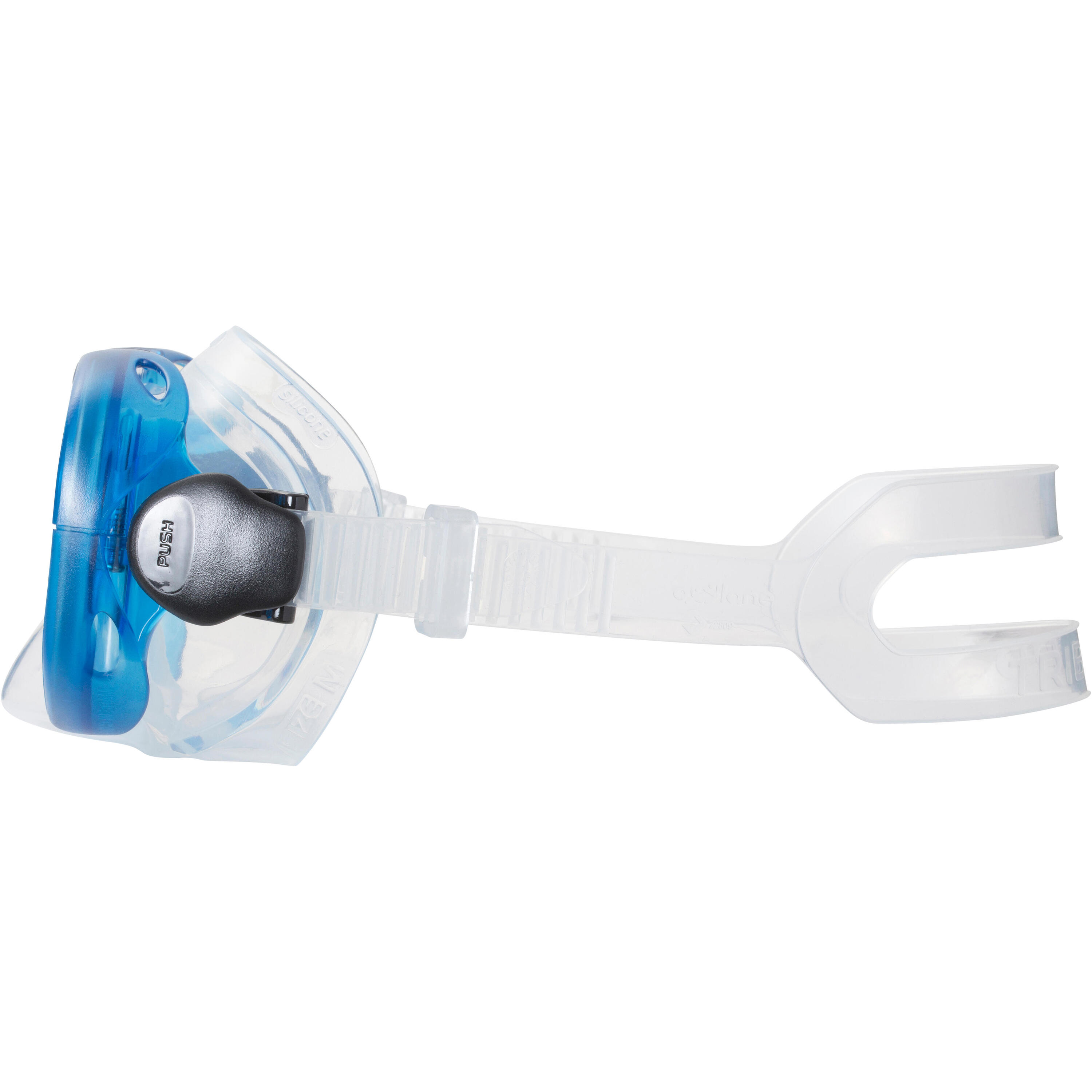 100 Adult Diving or Snorkelling Mask - Blue 5/11