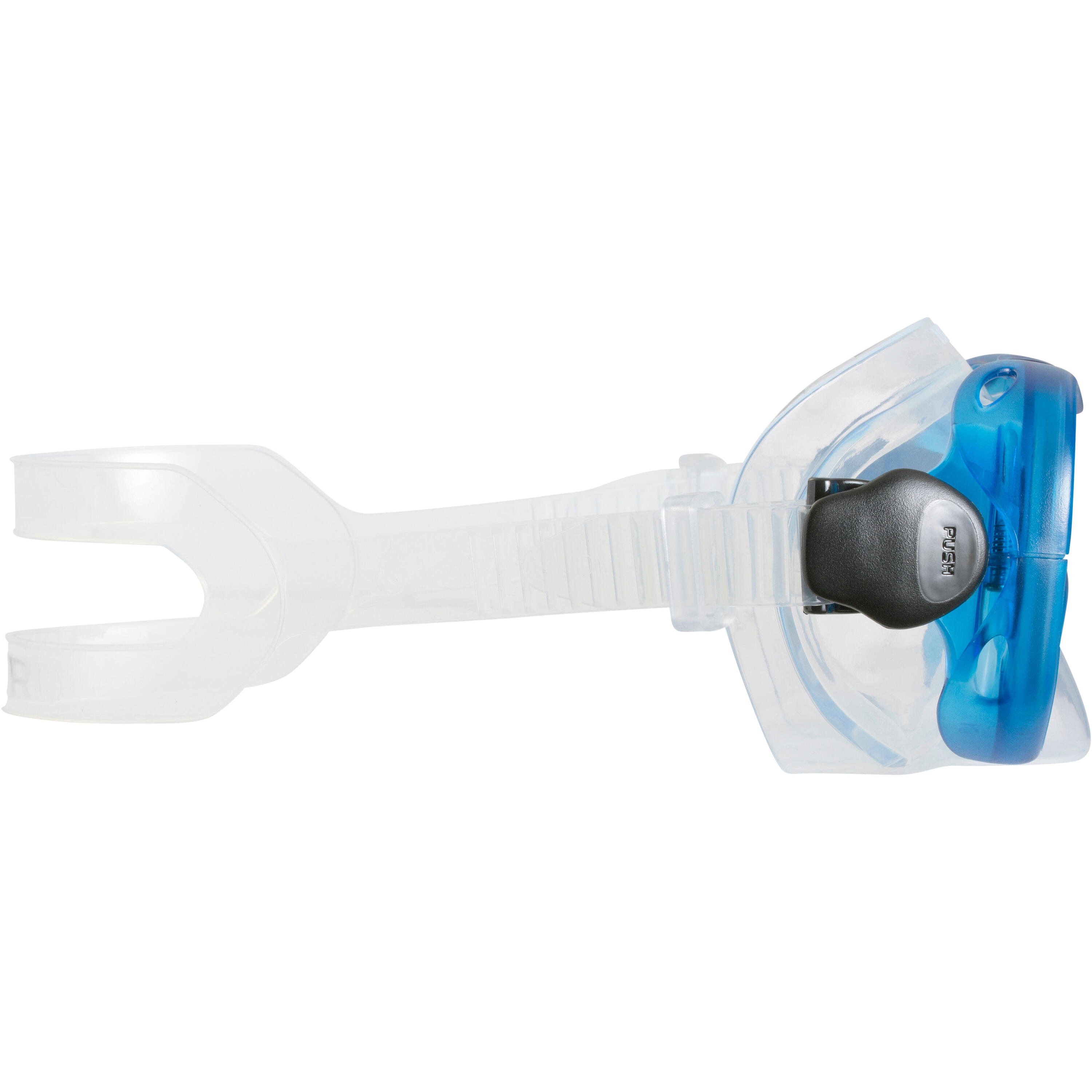100 Adult Diving or Snorkelling Mask - Blue 4/11