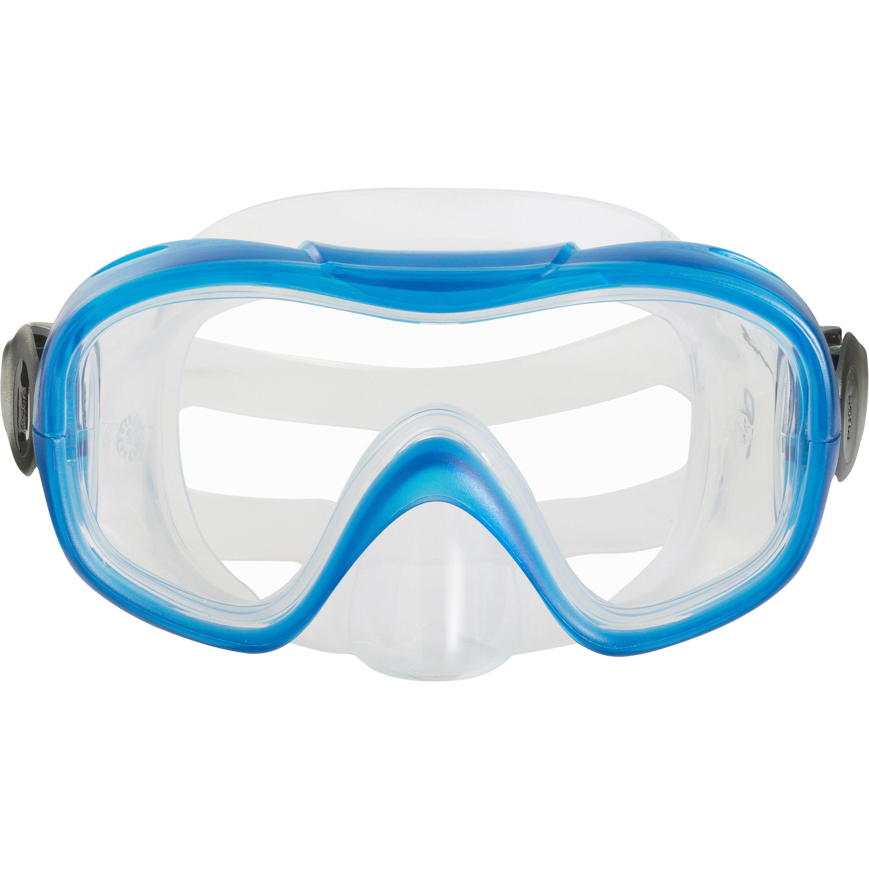 100 Adult Diving or Snorkelling Mask - Blue 3/11