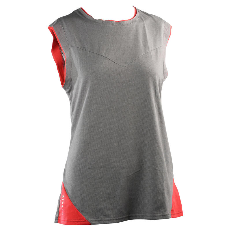 Débardeur volleyball femme gris chiné