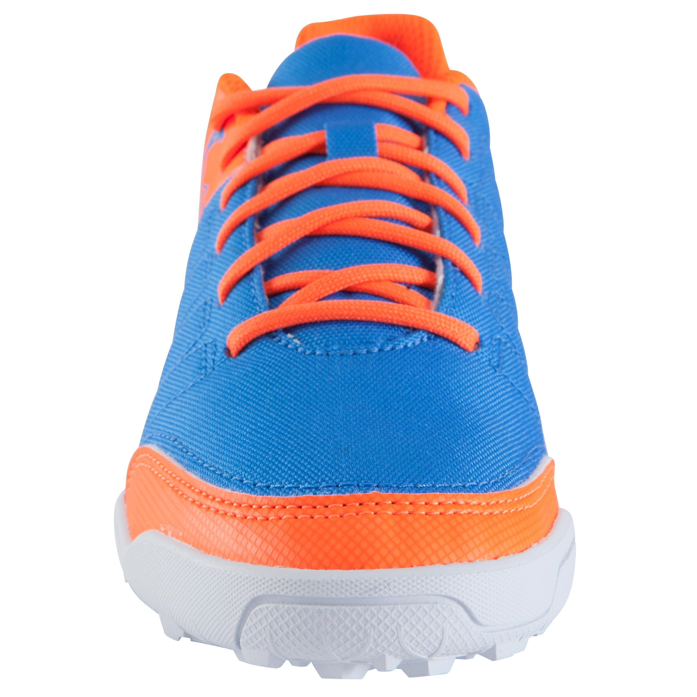 CLR 500 HG Kids' Hard Pitch Football Boot - Blue/Yellow 5/16