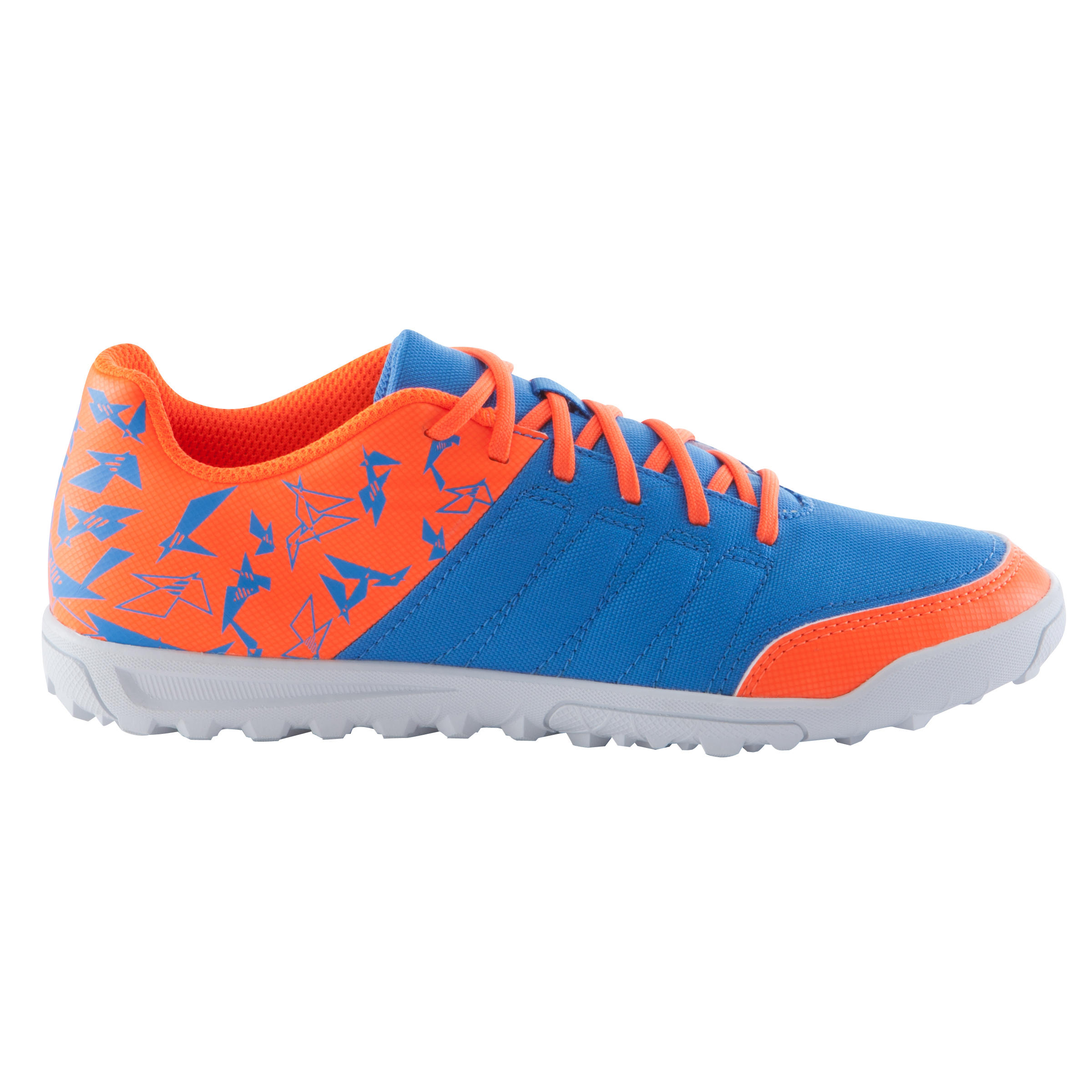 CLR 500 HG Kids' Hard Pitch Football Boot - Blue/Yellow 2/16
