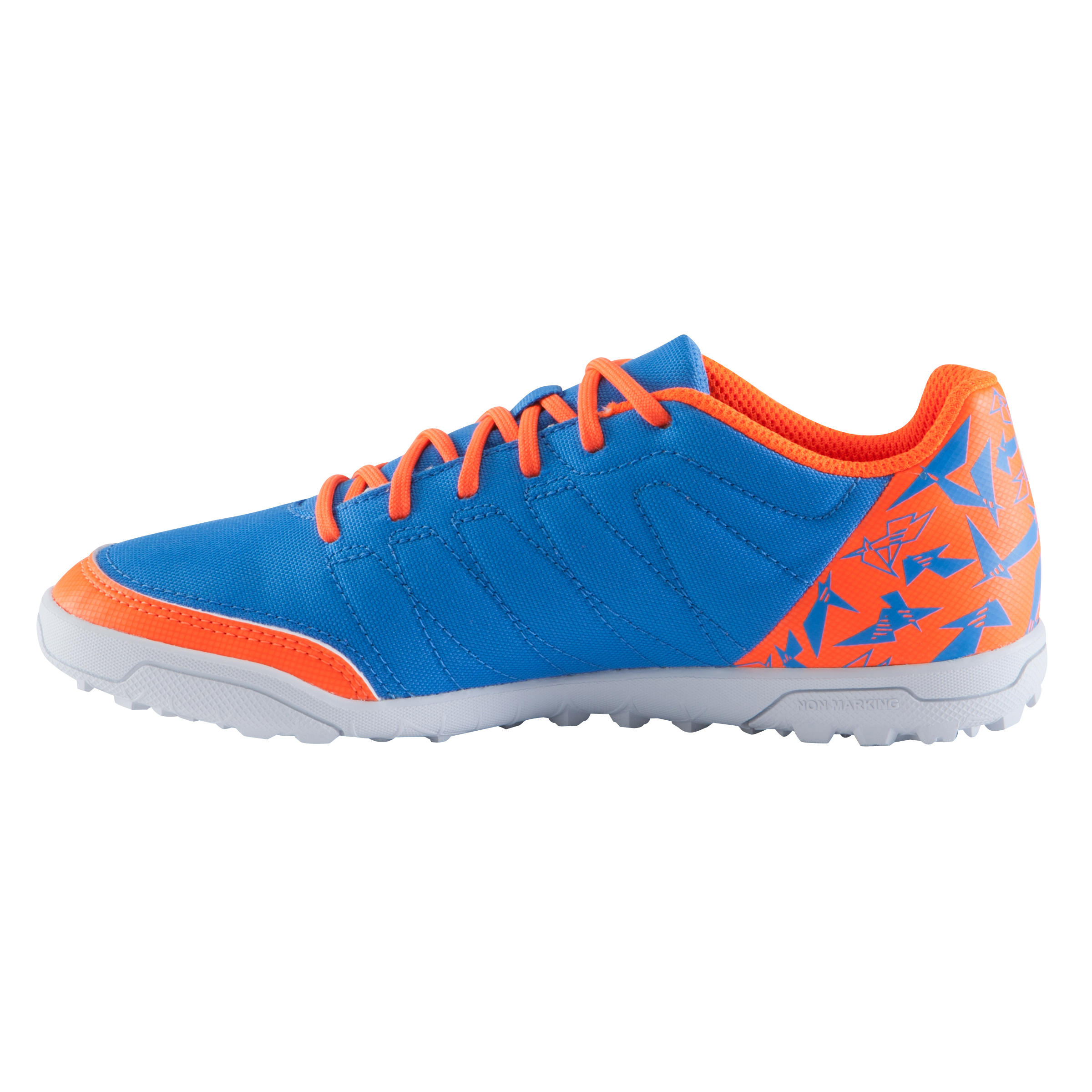 CLR 500 HG Kids' Hard Pitch Football Boot - Blue/Yellow 3/16