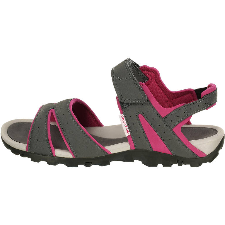 Sandal Hiking Wanita NH100 - Abu Pink