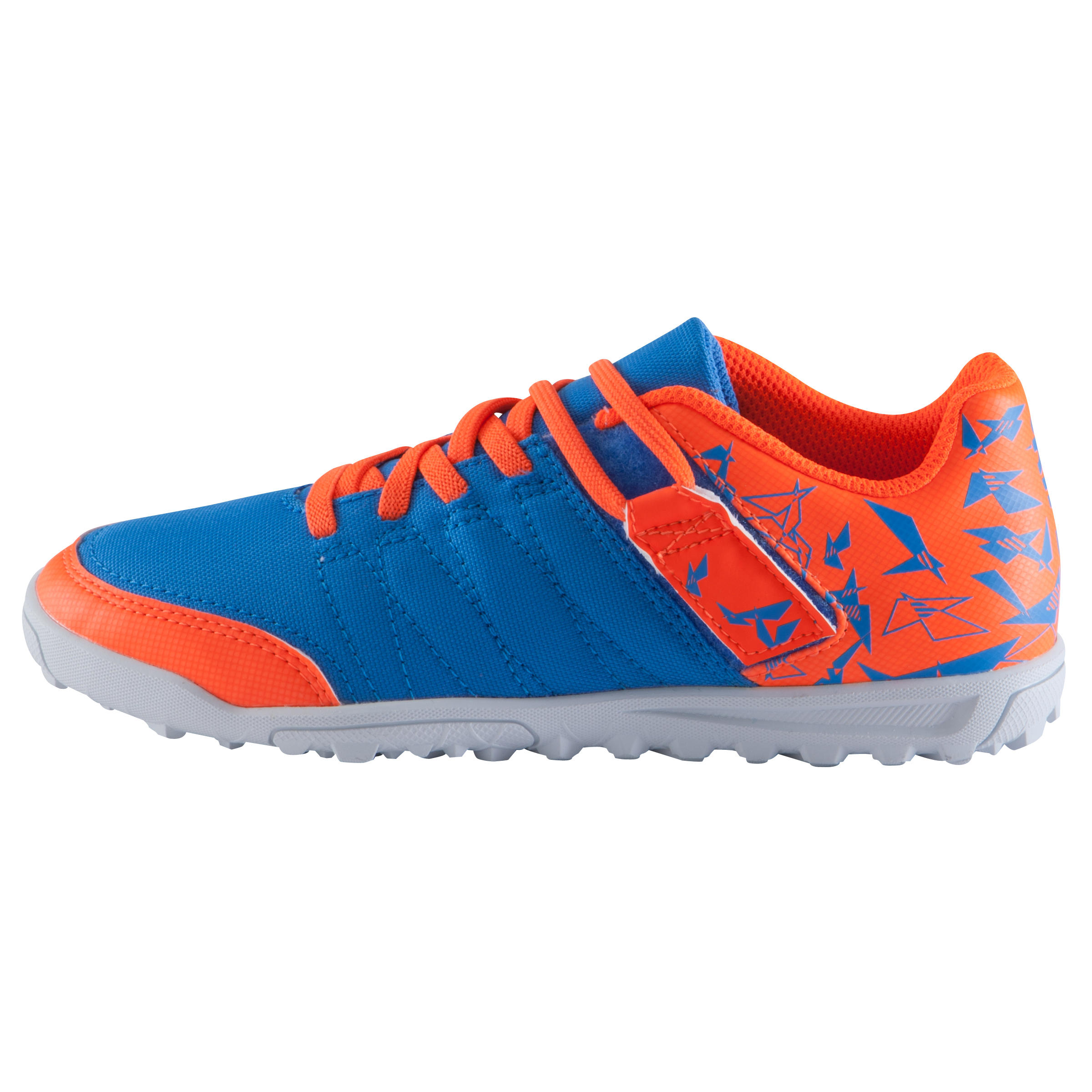 CLR 500 HG Kids' Hard Ground Football Boots - Blue/Orange 4/17