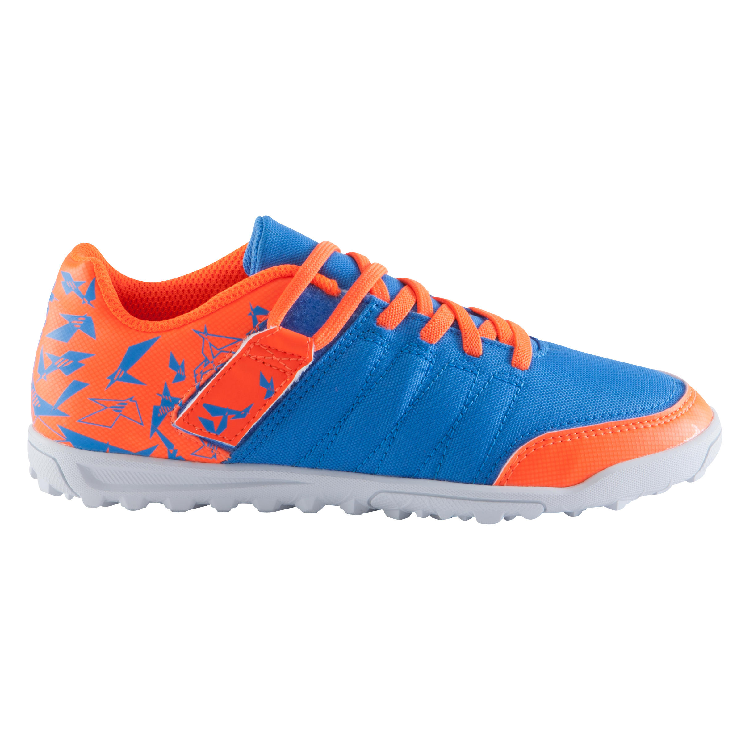 CLR 500 HG Kids' Hard Ground Football Boots - Blue/Orange 2/17