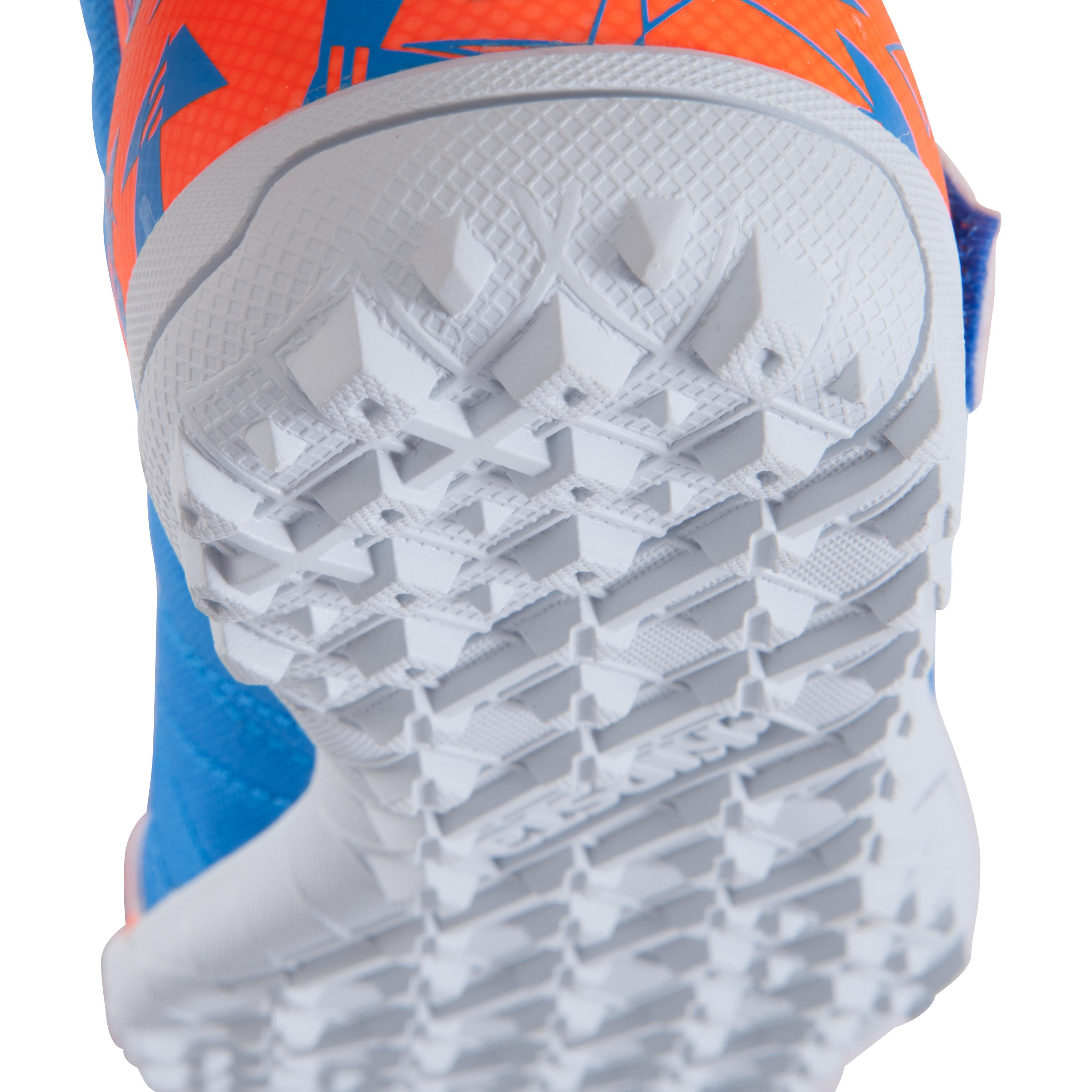 CLR 500 HG Kids' Hard Ground Football Boots - Blue/Orange 10/17