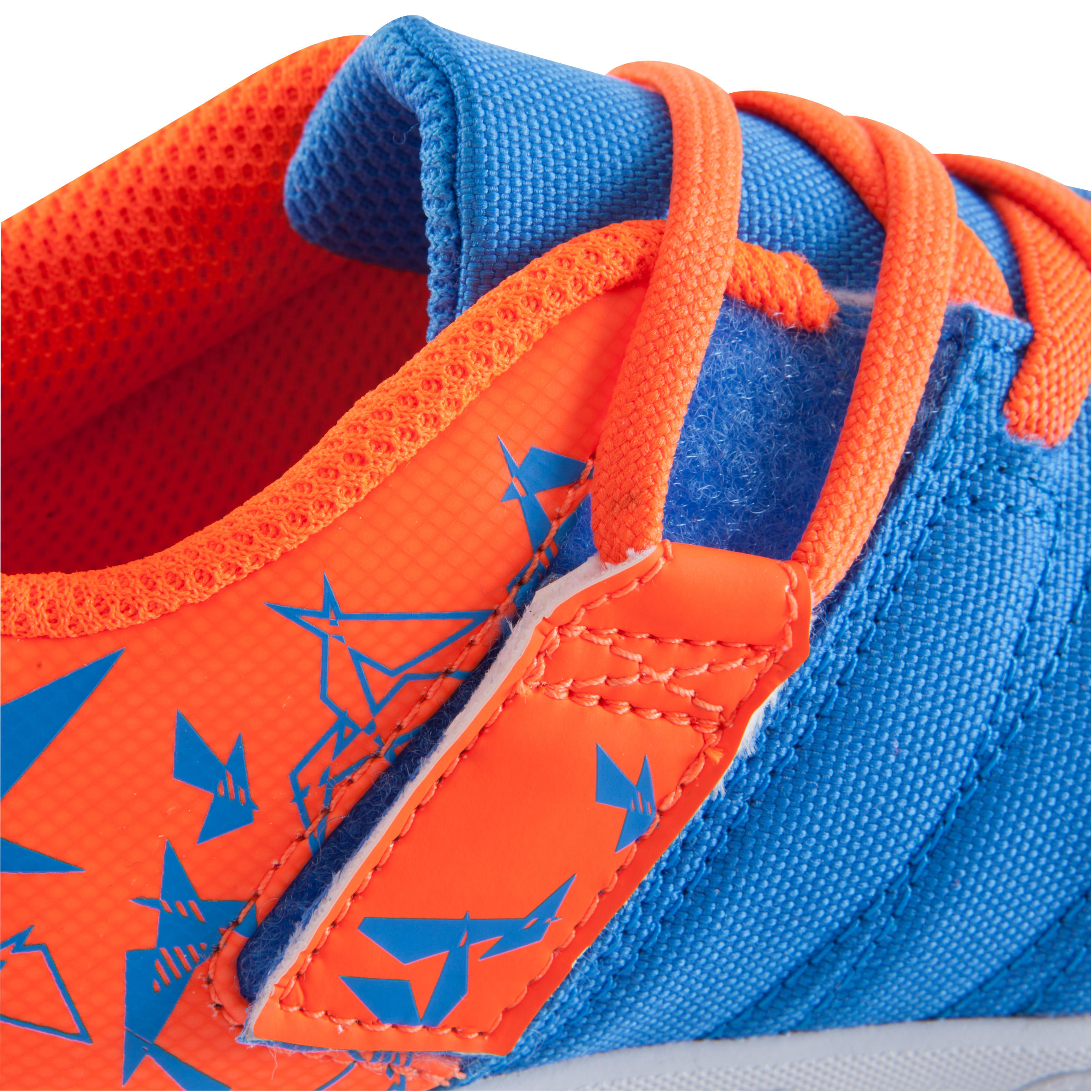 CLR 500 HG Kids' Hard Ground Football Boots - Blue/Orange 13/17