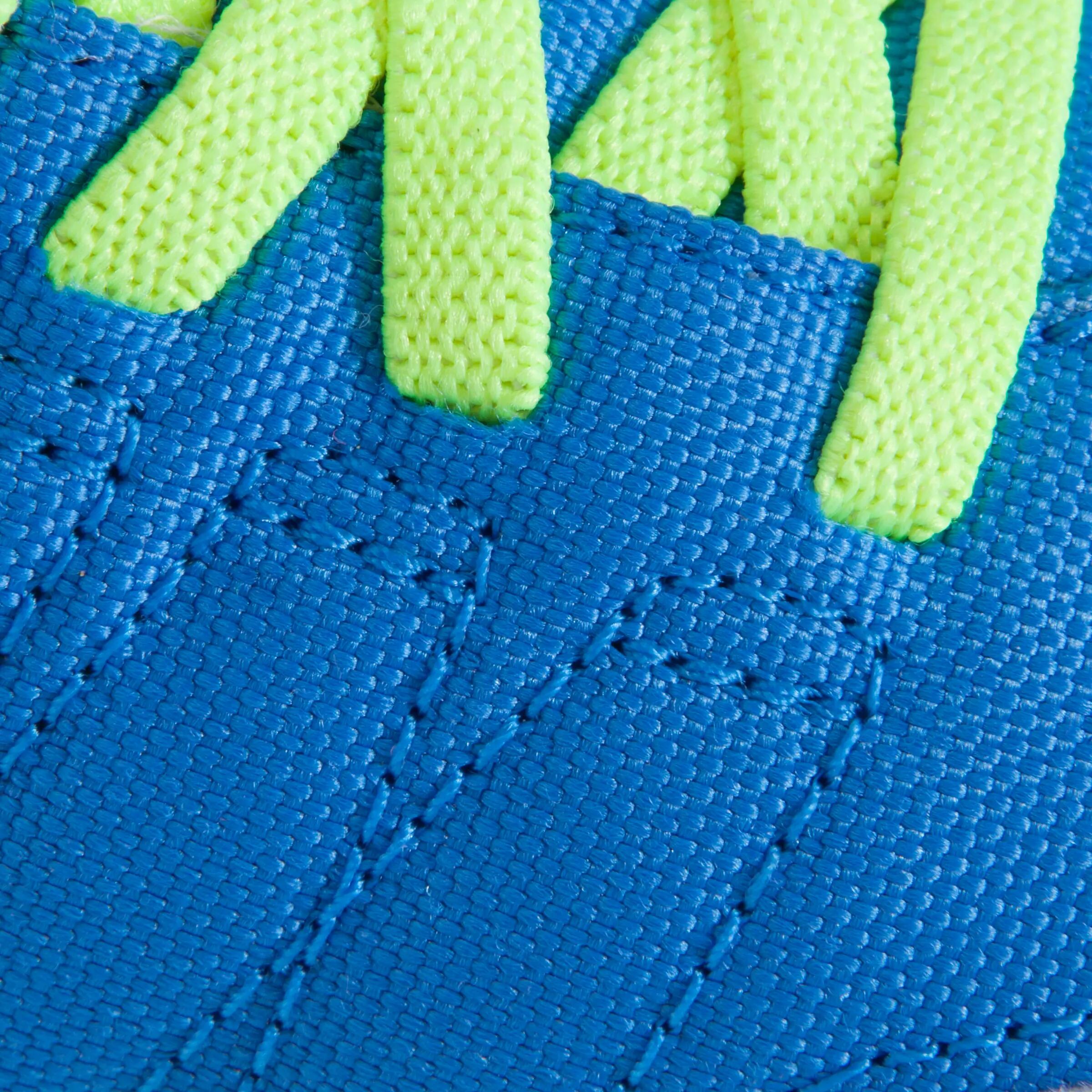 CLR 500 Sala Kids' Futsal Rip-Tab Strap Trainers - Blue/Yellow 11/17