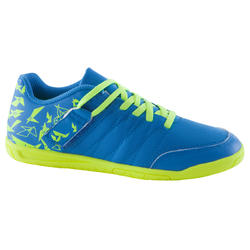 Chaussure de futsal enfant CLR 500 scratch sala bleue jaune