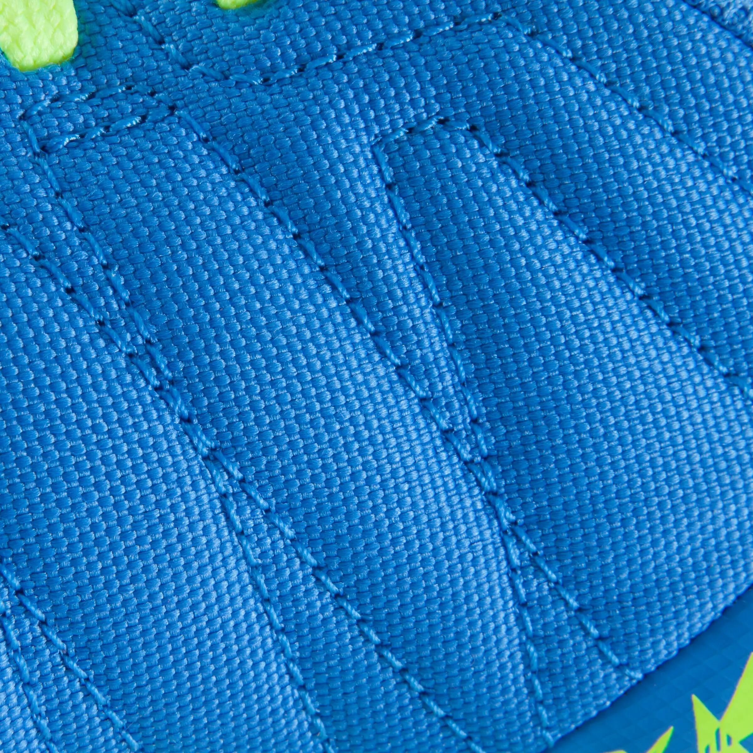 CLR 500 Sala Kids' Futsal Rip-Tab Strap Trainers - Blue/Yellow 15/17