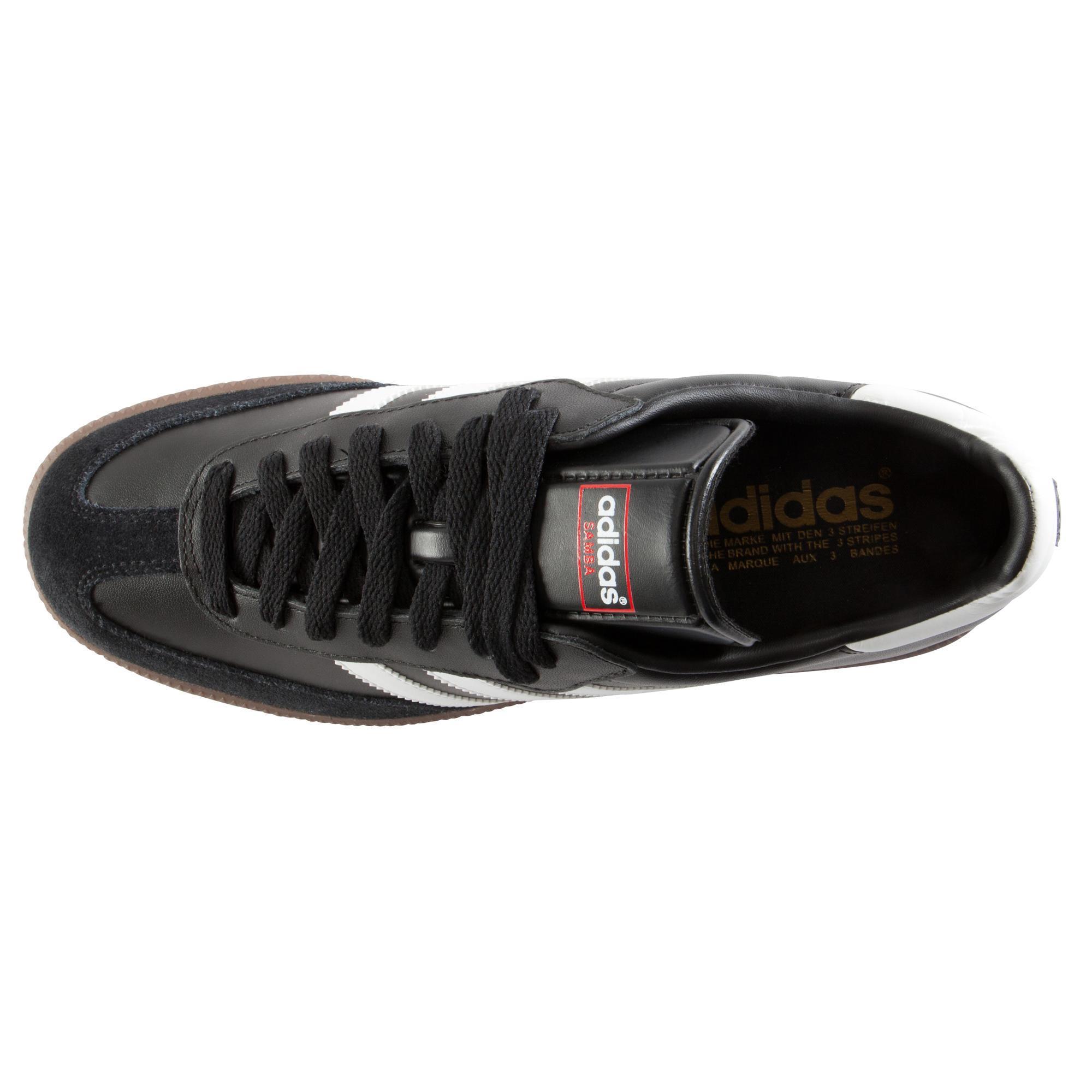 Adult Leather Futsal Trainers Samba - Black ADIDAS - Decathlon