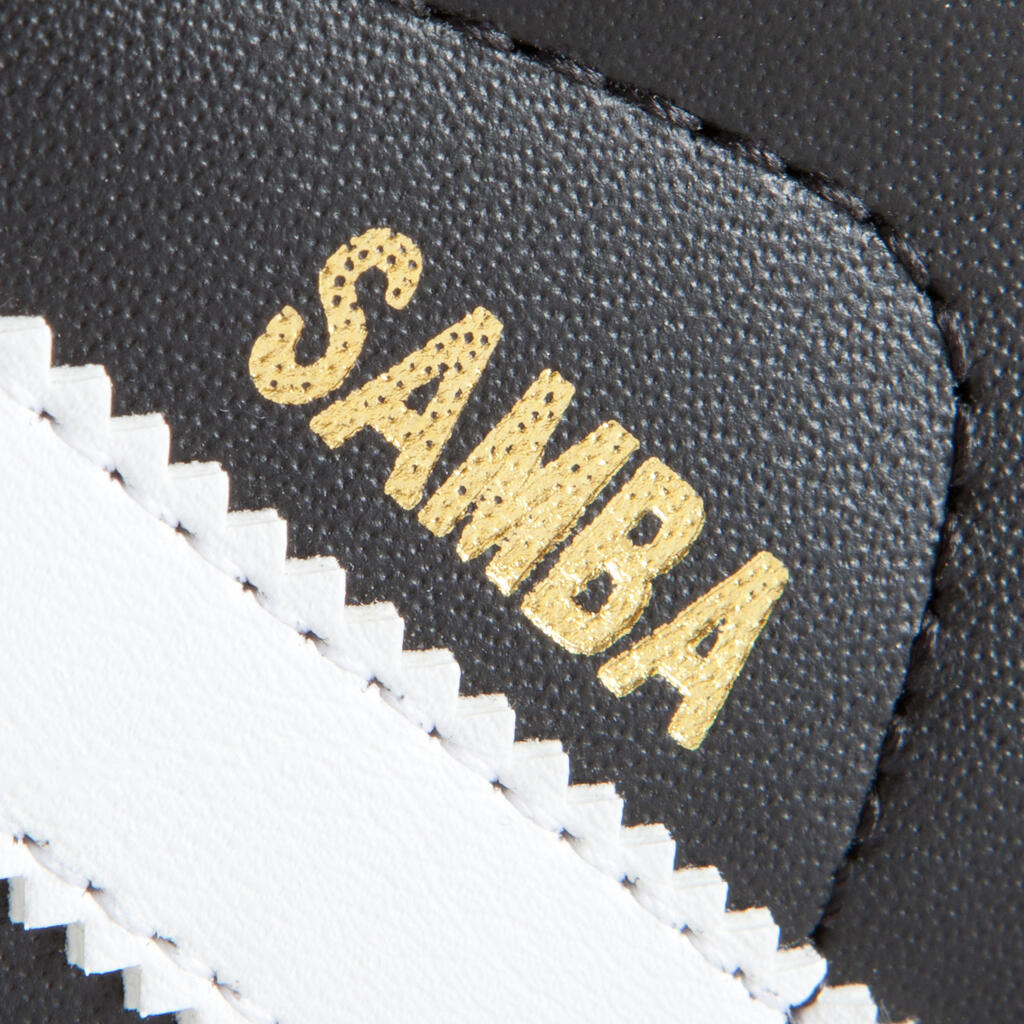 Adult Leather Futsal Trainers Samba - Black