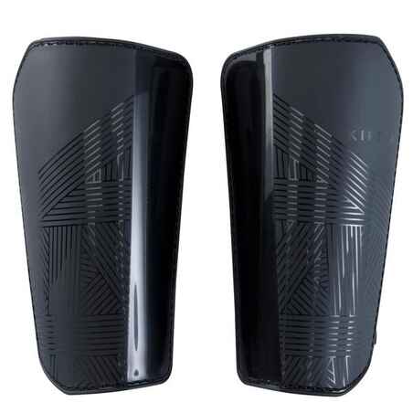 Adult Football Shin Pads Essential 100 - Black