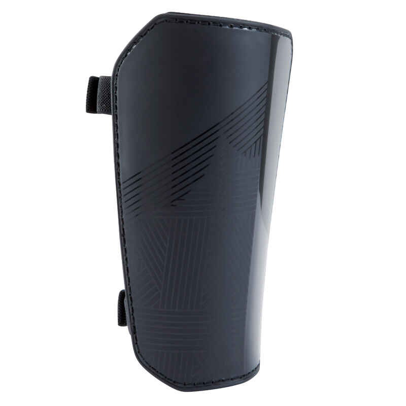 Adult Football Shin Pads Essential 100 - Black