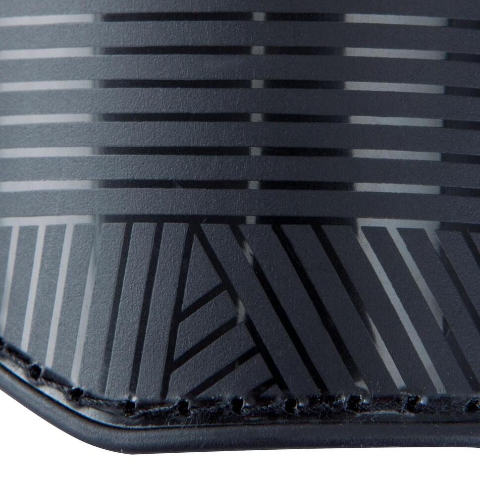 Kids' Football Shin Pads Essential 100 Black KIPSTA Decathlon