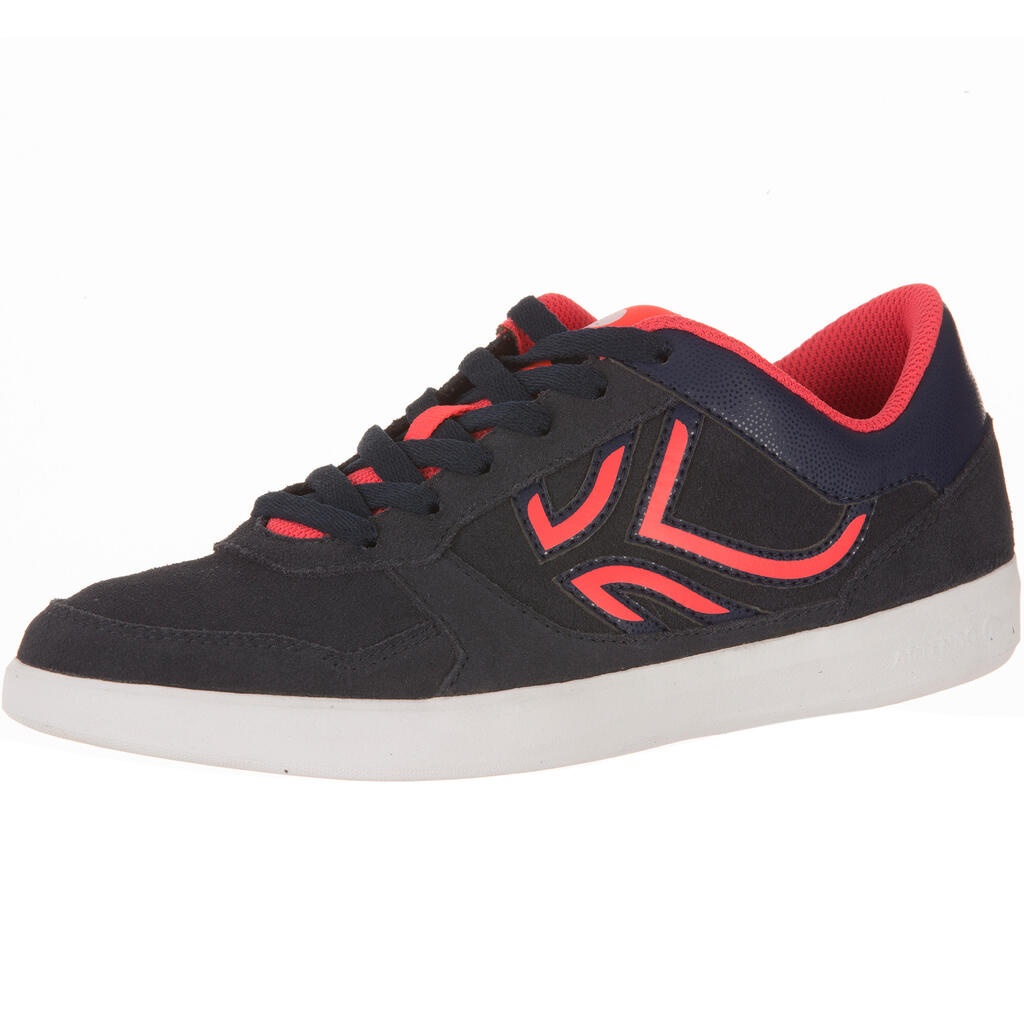 Tennisschuhe TS730 Multicourt Damen Leder marineblau