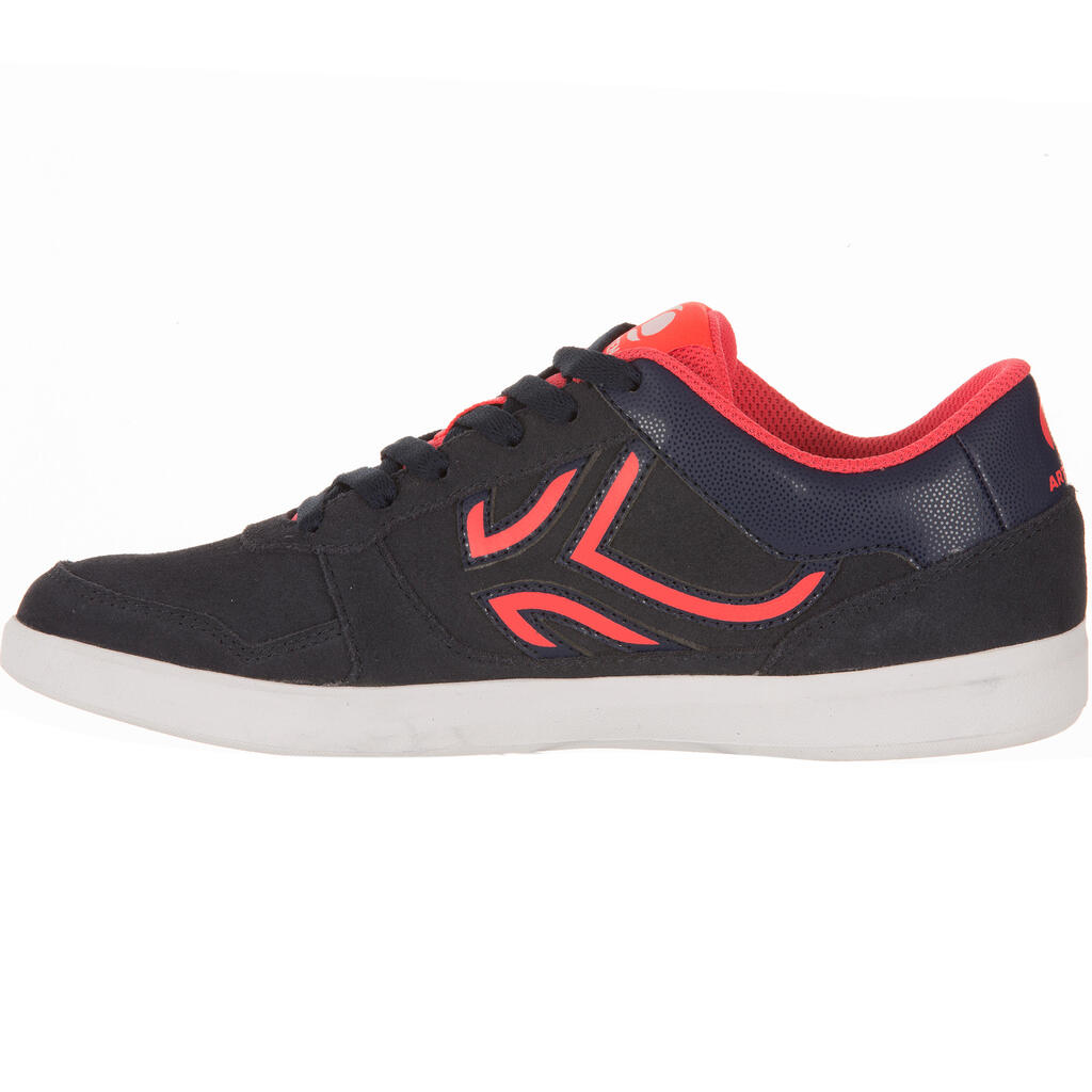 Tennisschuhe TS730 Multicourt Damen Leder marineblau