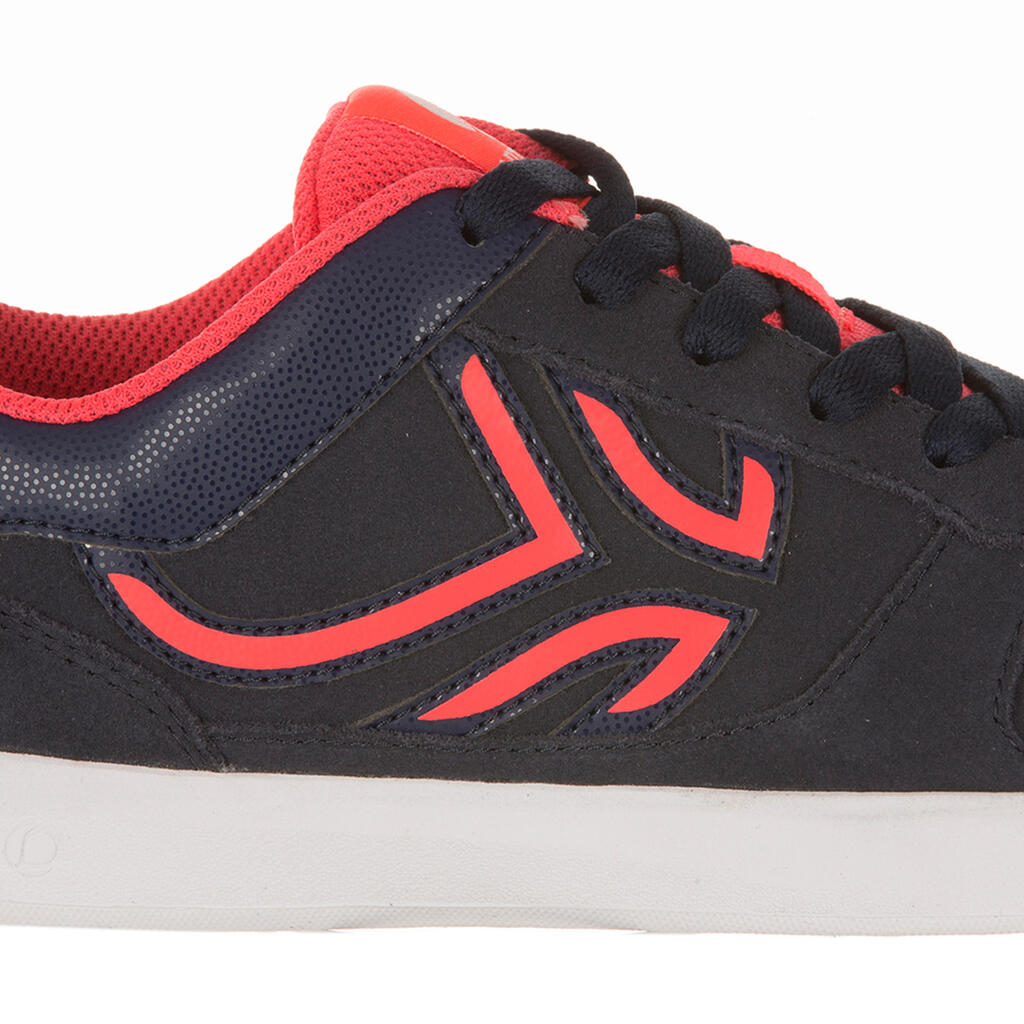 Tennisschuhe TS730 Multicourt Damen Leder marineblau