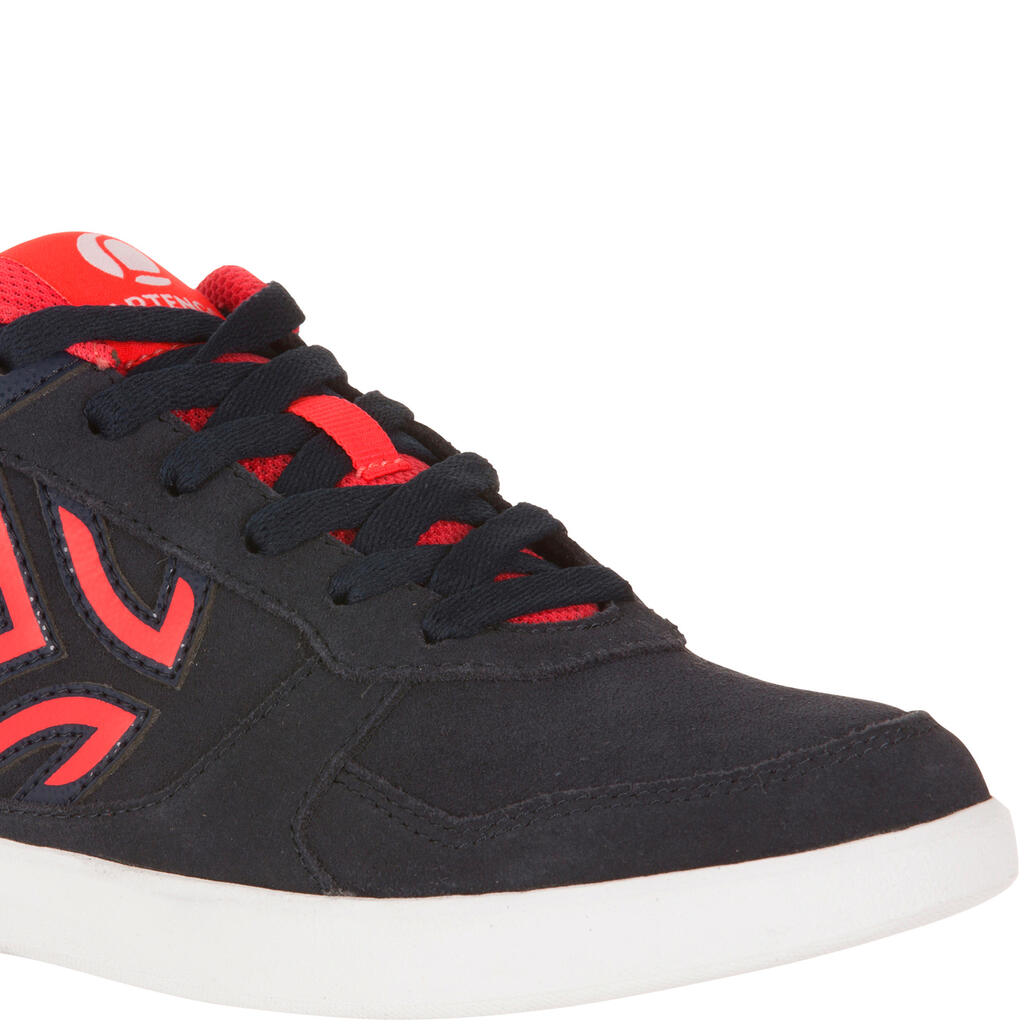Tennisschuhe TS730 Multicourt Damen Leder marineblau