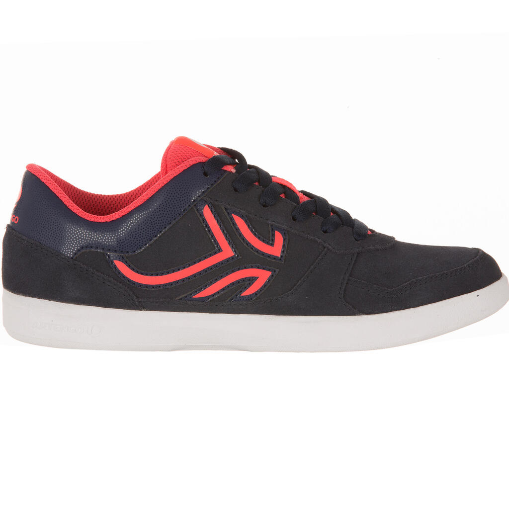 Tennisschuhe TS730 Multicourt Damen Leder marineblau